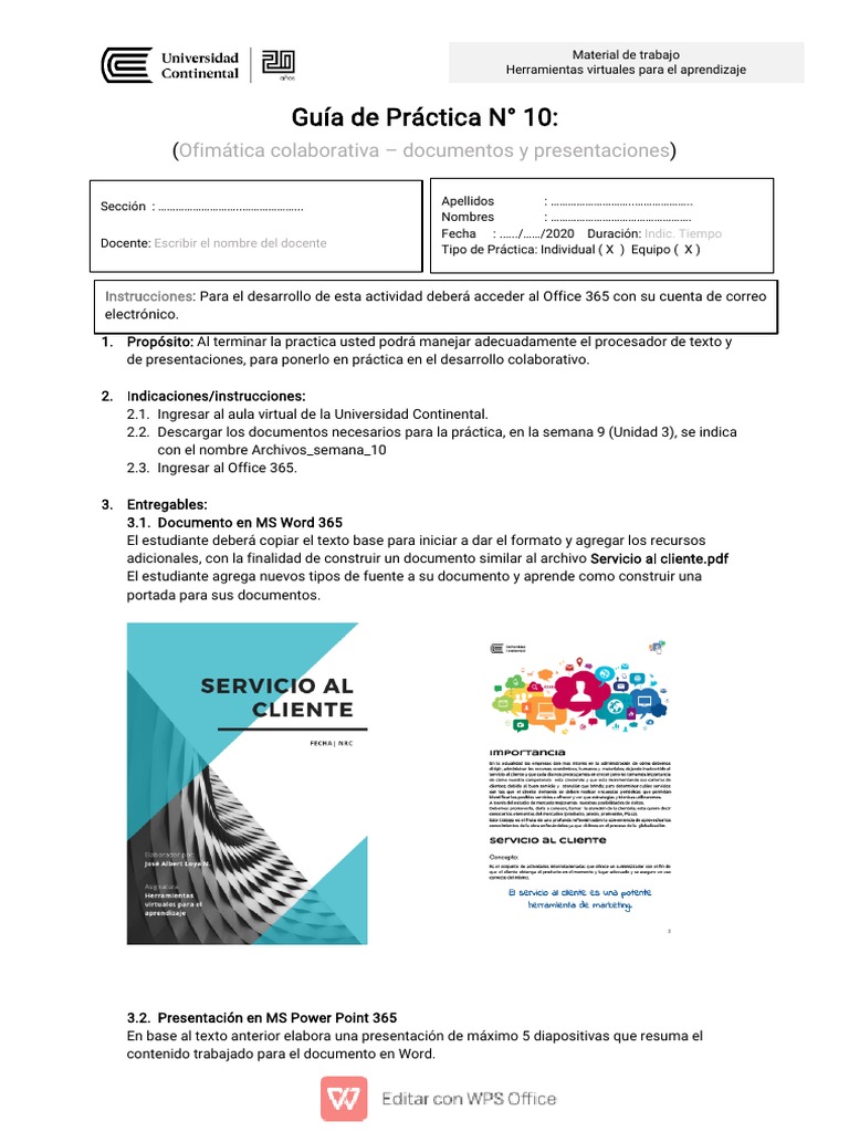 Guía Práctica de La Semana 10 | PDF | Crecimiento personal y profesional