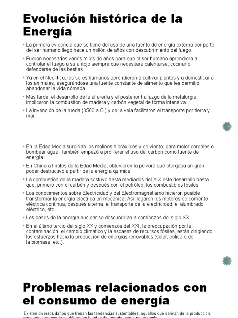 Historia y retos de la energía sostenible | PDF | Energía renovable ...
