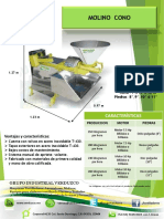Molino cono de alta producción y bajos costos