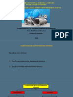 Clasificacion de Los Procesos Termicos de Alimentos Marinos