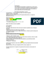 Modelo Renta Gasto y Deducción de Variables de Macroeconomia