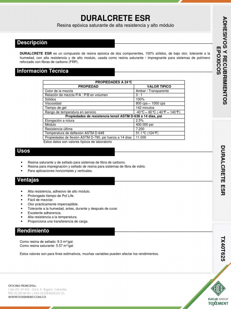 Duralcrete Esr PDF Epoxy Hormigón