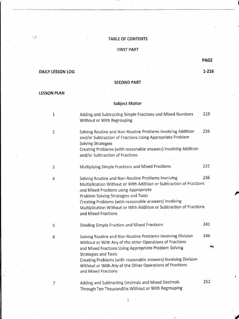 Math 6 DLP | PDF