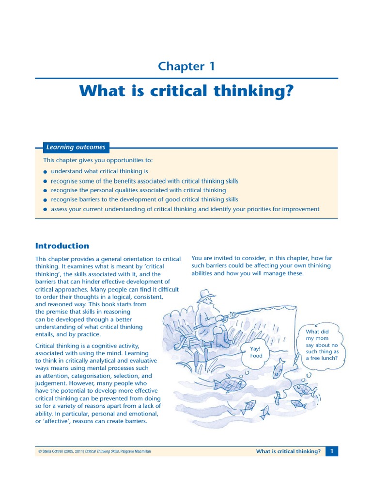 critical thinking skills cottrell pdf