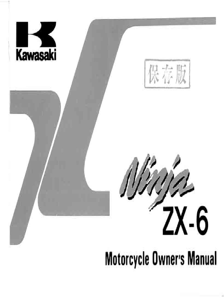 ZX6 Owners Manual | PDF