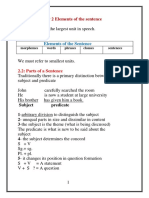 Chapter 2 Elements of The Sentence 2.1