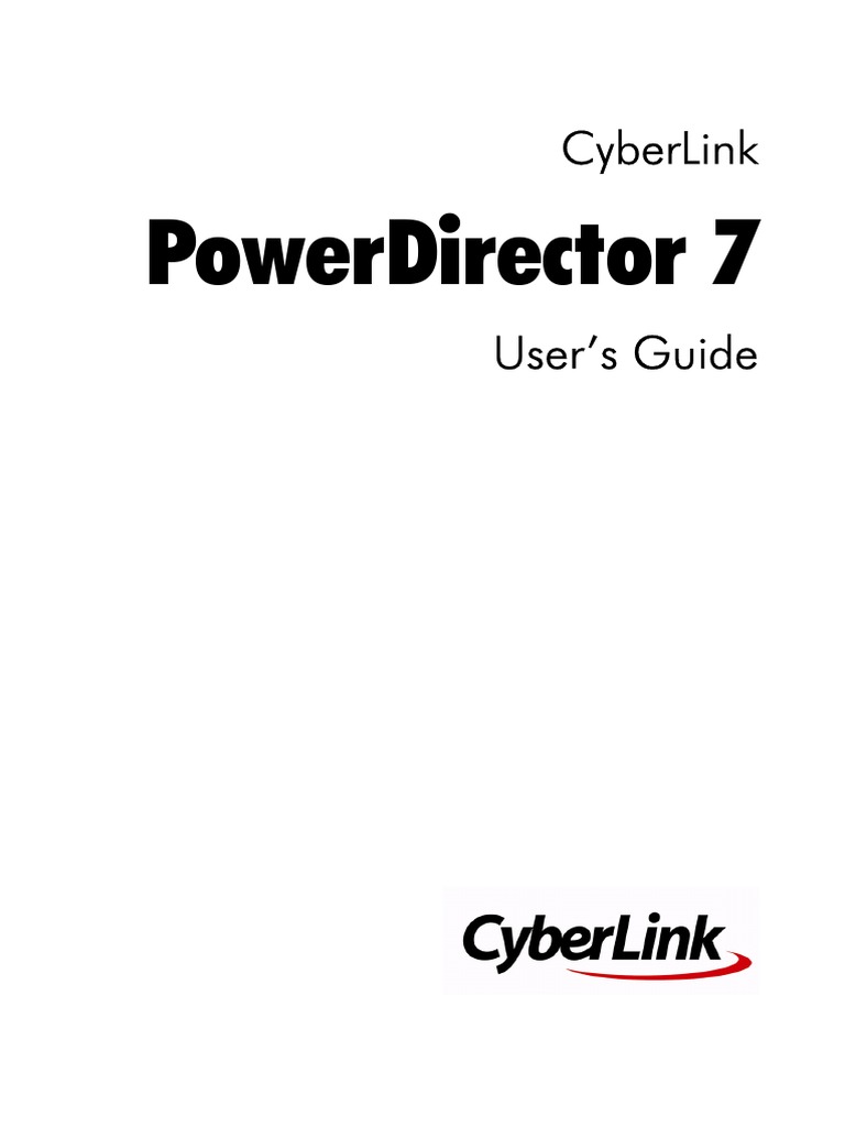 PowerDirector UG | PDF | Video | Dvd