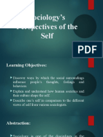 Sociologys Perspectives of The Self