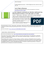 Spatial-Temporal Constraints On Decision-Making During