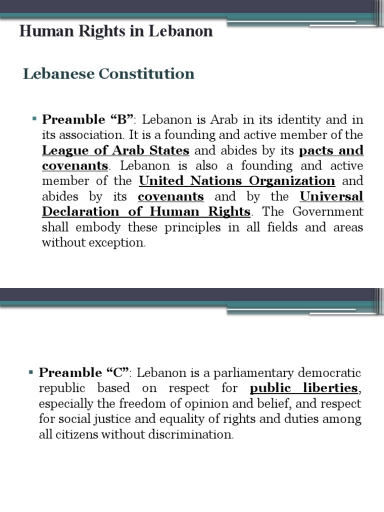 Topic 9 Human Rights in Lebanon PDF