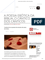 A Poesia Erótica Da Bíblia - o Cântico Dos Cânticos