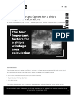 The four important factors for a ship_s windage area calculations - TheNavalArch