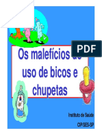 Malefícios Bicos Chupetas Amamentação