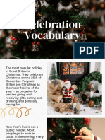 Celebration Vocabulary
