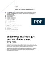 Factores Externos