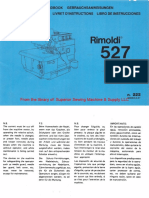 Rimoldi 527, 529 Instruction Manual