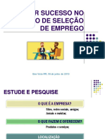 Como Ter Sucesso Na Seleção de Emprego