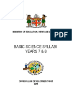 Basic Science Syllabi Yr 7 8