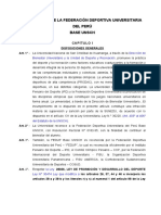 Estatuto y Reglamento de La Federeción Deportiva Universitaria Del Perú