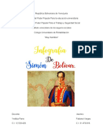 Infografia de Simón Bolivar