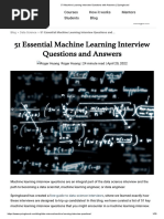 51 Machine Learning Interview Questions With Answers - Springboard