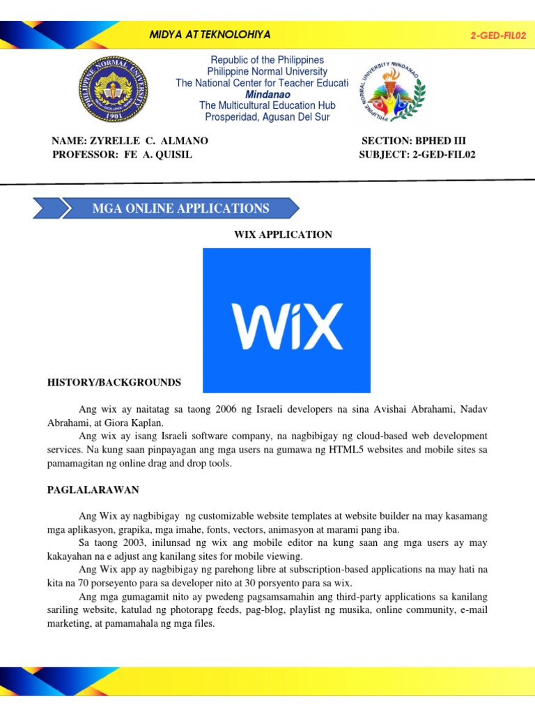 Online Applications Pdf