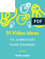 51 Video Ideas To Jumpstart Your Channel