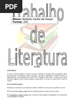 Trabalho de literatura