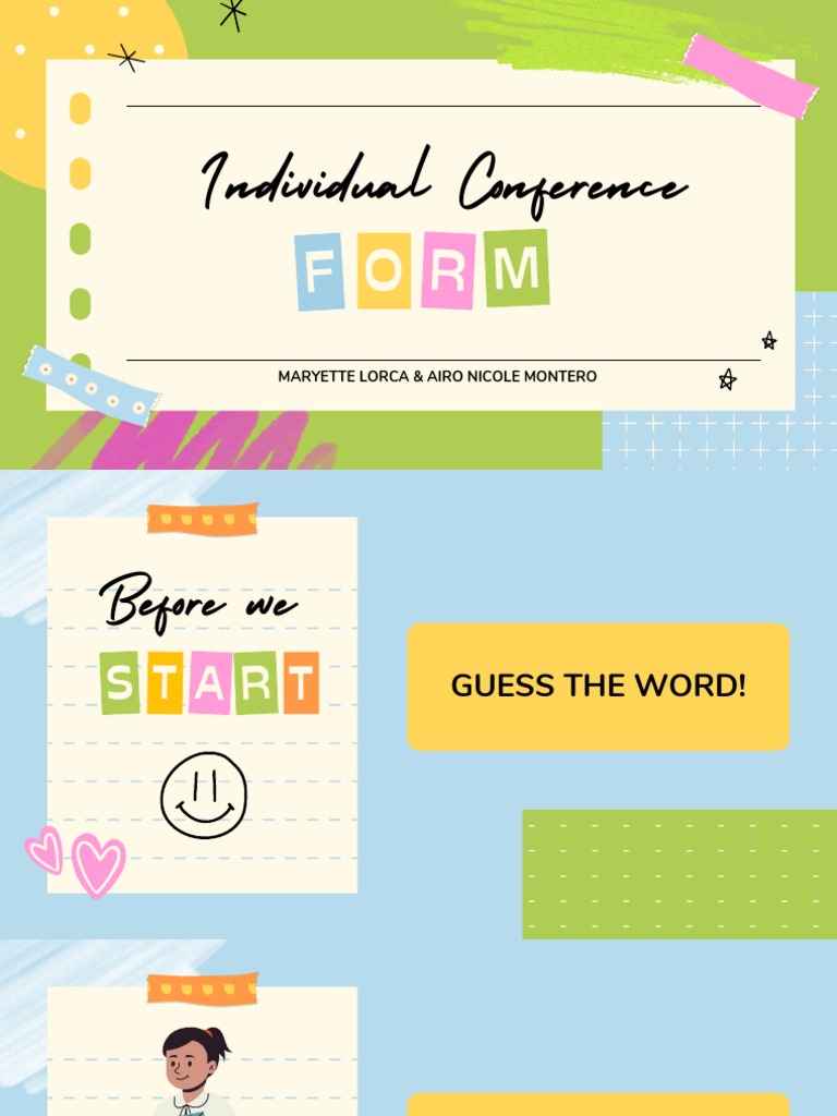 Individual Conference Form | PDF | Cognitive Science | Communication