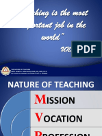 Nature of Teaching