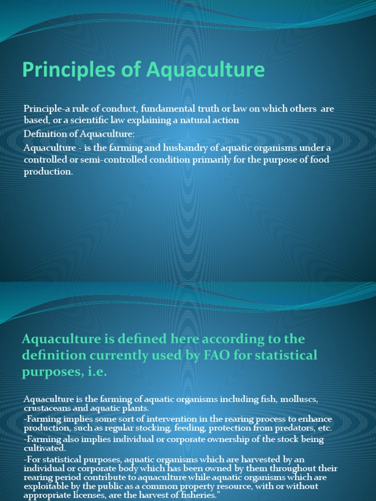 Aquaculture Principles1 Pdf Aquaculture Soil