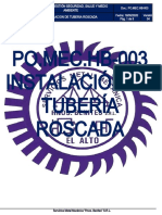 3.PO - MEC.HB-003 Instalación de Tubería Roscada Vers 4.00
