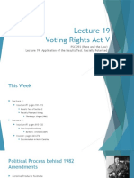 Lecture 19- Voting Rights Act V