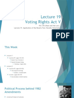 Lecture 19 - Voting Rights Act V