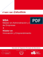 MBA + Máster Innovación y Emprendimiento ENEB