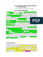 Ensayo SEPULTAMIENTO DEL COMPLEJO DE EDIPO Y LO INCONSCIENTE