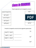 Une Con Una Línea La Operación Con La Respuesta Correcta