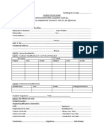 Application Form