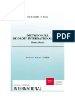 Dictionnaire Du Droit International Pénal