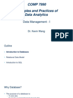 Database Principles and SQL