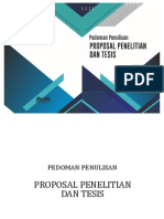 Buku Pedoman Penulisan Proposal Penelitian Dan Tesis Program Magister