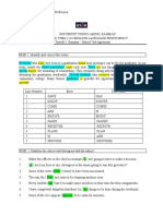 Subject-Verb Agreement Skills