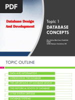 Topic 1 Database Concepts