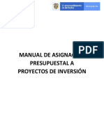Manual Asignacion Presupuestal Proyectos Inversion