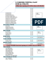 FFC Menu-With Schezwan