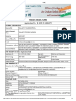 Thesis Submission Certificate