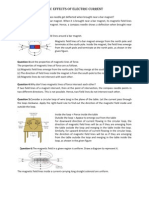 Magnetic Effects of Electric Current X