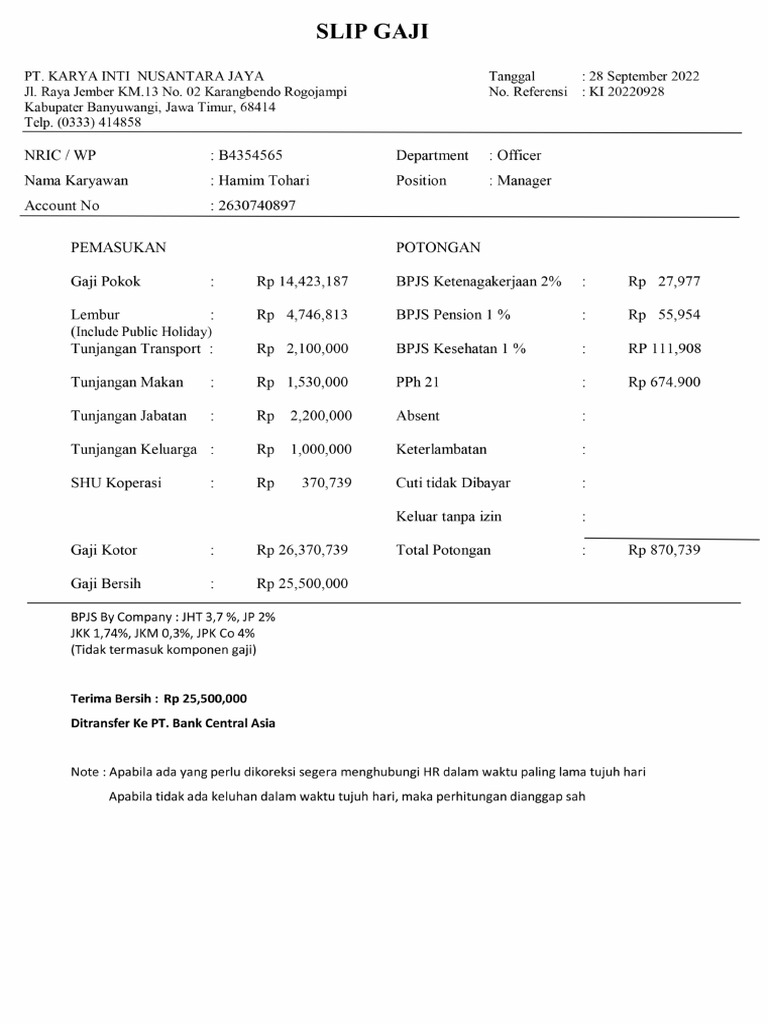 Slip Gaji PDF