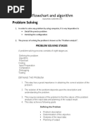 Flowchart and Algorithm