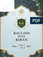 Kaulish Wedding Invitation